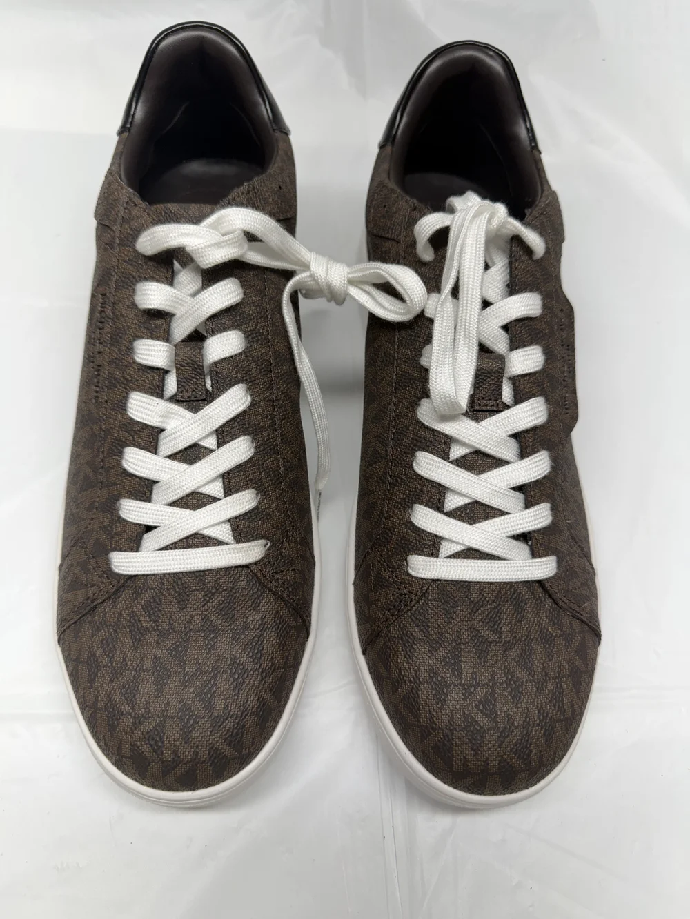 Men's Brown Logo Print Casual Sneakers - Brand: Michael Kors
